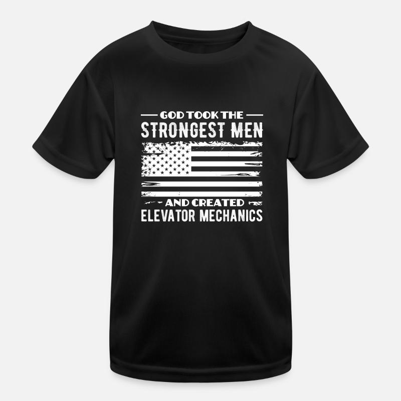 Gestionnaire d’ascenseur - Escalier mécanique Élévateur T-shirt sport Enfant