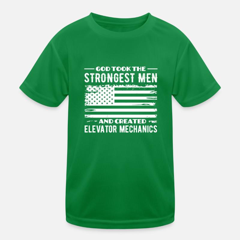 Elevator Manager - Escalator Repairman Lift Kids Functional T-Shirt