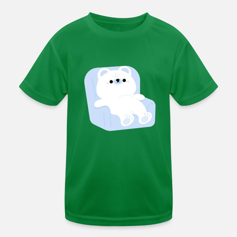 Müder Eisbär Kinder Funktions-T-Shirt