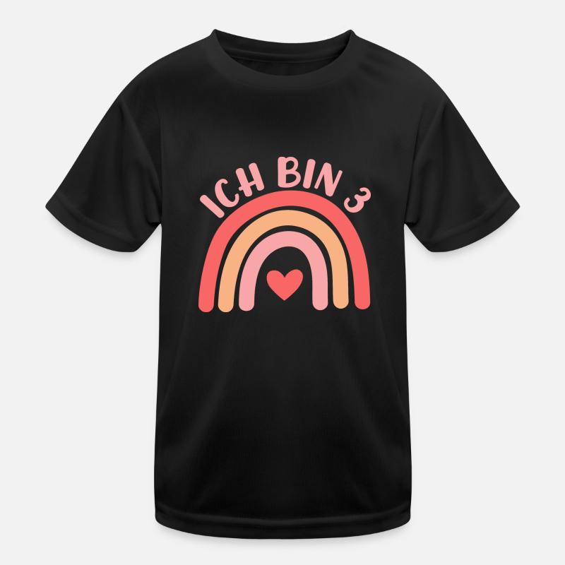 ICH BIN 3 - Kids Functional T-Shirt - black