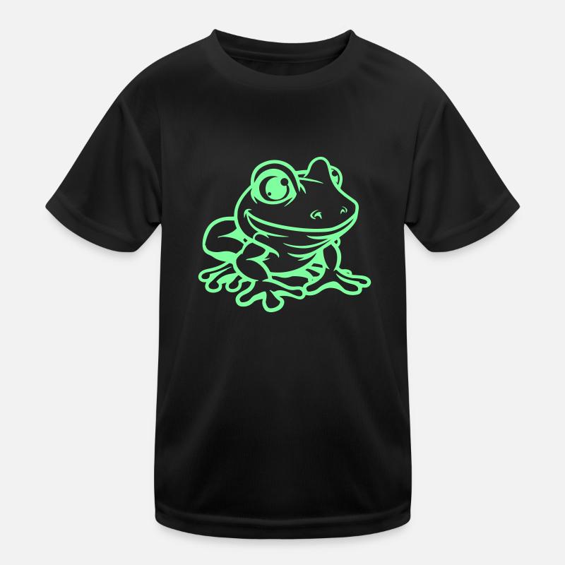 frosch comic Kinder Funktions-T-Shirt