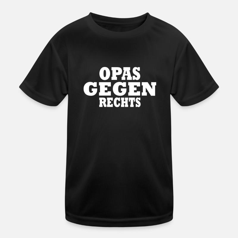 Opas gegen rechts Kinder Funktions-T-Shirt