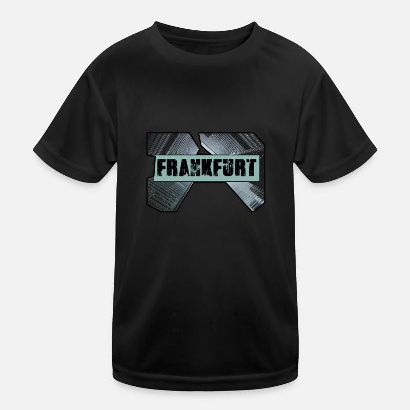 frankfurt,skyline,häuser,hochhäuser,ffm Kinder Funktions-T-Shirt