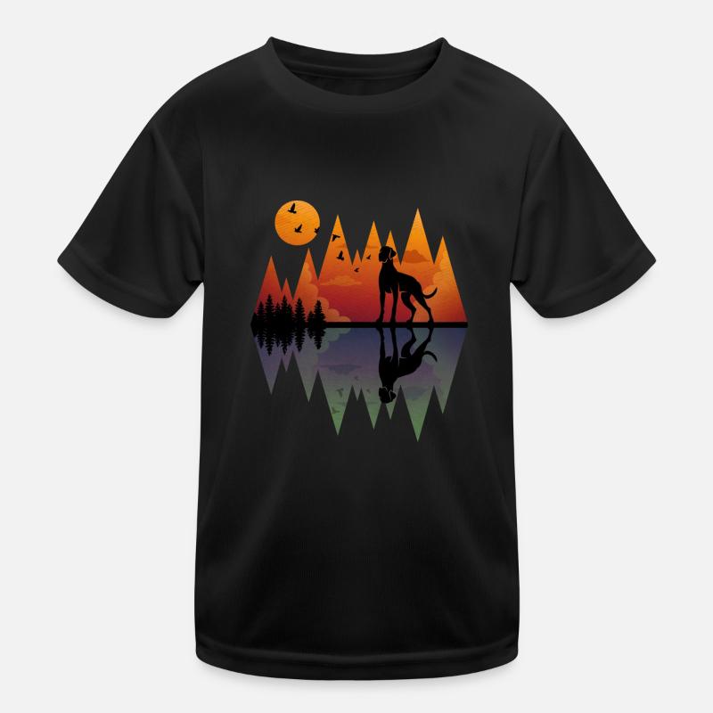 Mountain Great Dane Kids Functional T-Shirt