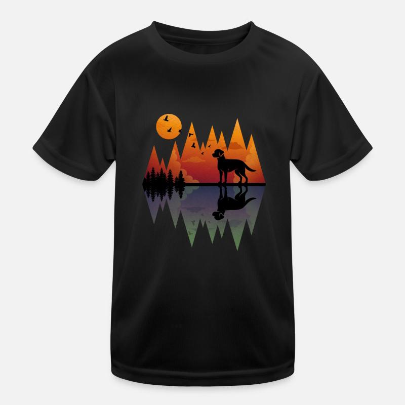 Mountain Labrador - Labi Kinder Funktions-T-Shirt