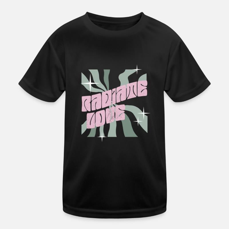 Rayonner l’amour noir T-shirt sport Enfant