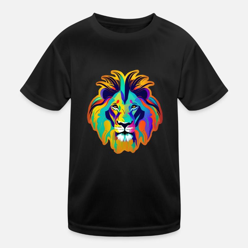 Pop Art à tête de lion T-shirt sport Enfant