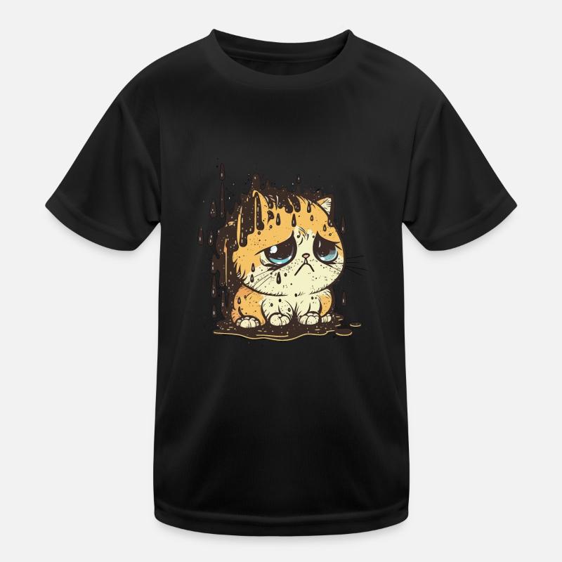 Regentag-Blues Kinder Funktions-T-Shirt