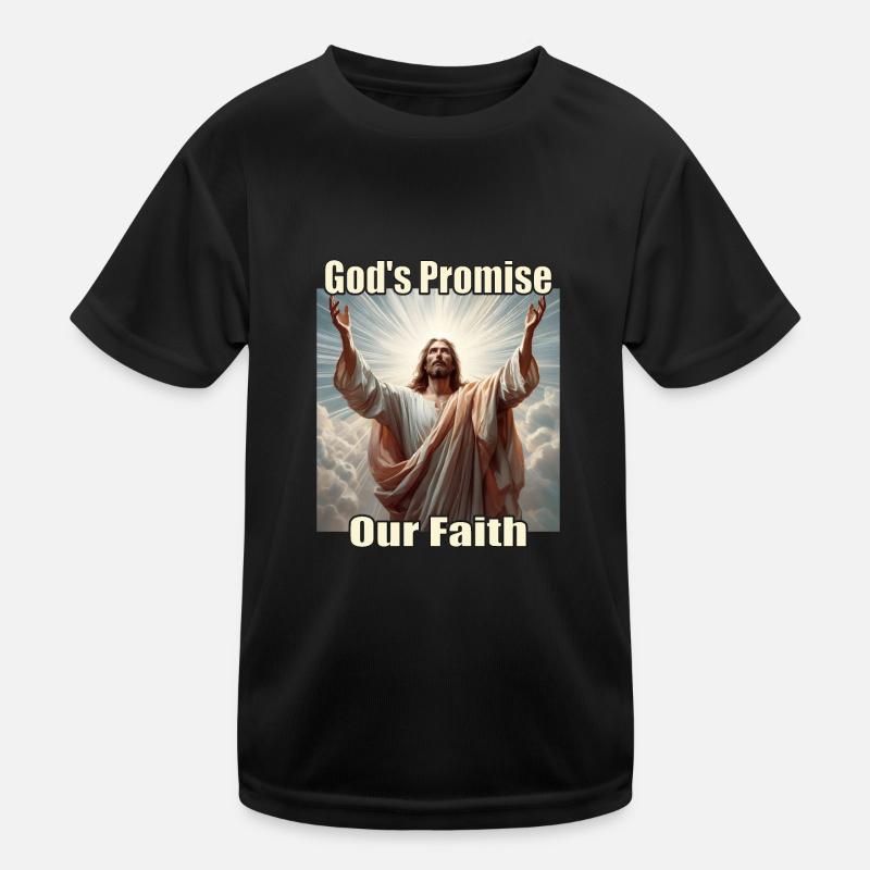 Jesus in the Divine Light Kids Functional T-Shirt