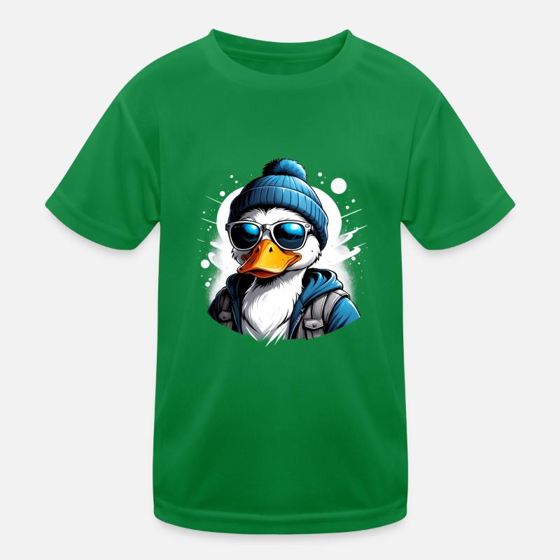 Hispter Ente Kinder Funktions-T-Shirt