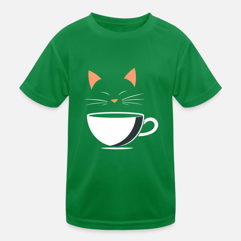 Café Kitty Kinder Funktions-T-Shirt