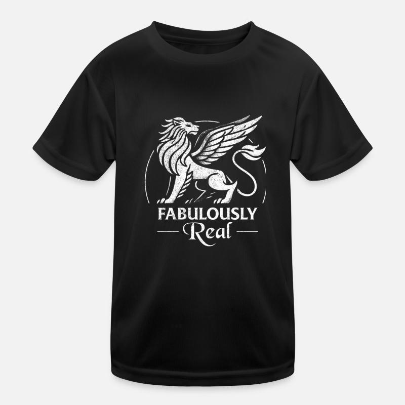 Fabulously Real - Minimalist Griffin Kids Functional T-Shirt