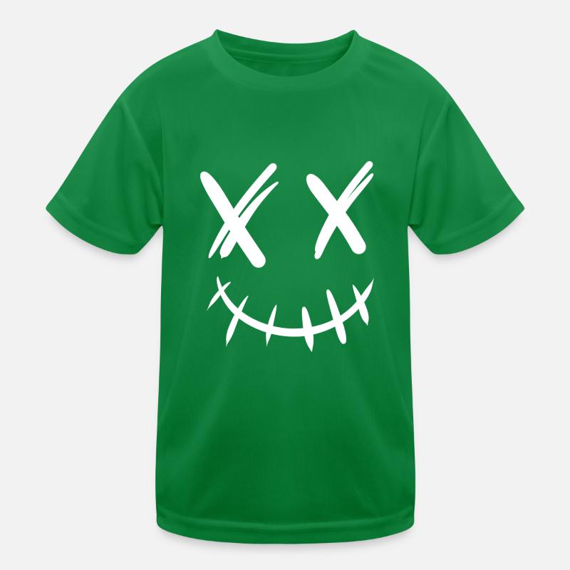 Grinning Smile Kids Functional T-Shirt