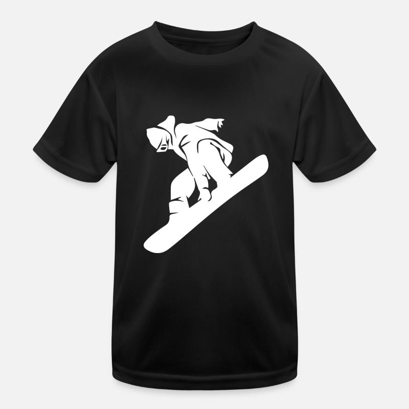 Snowboard Snowboarder Kinder Funktions-T-Shirt