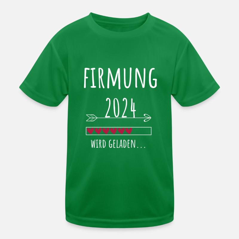 Firmung 2024 Kirche Christ Katholisch Geschenk Kinder Funktions-T-Shirt