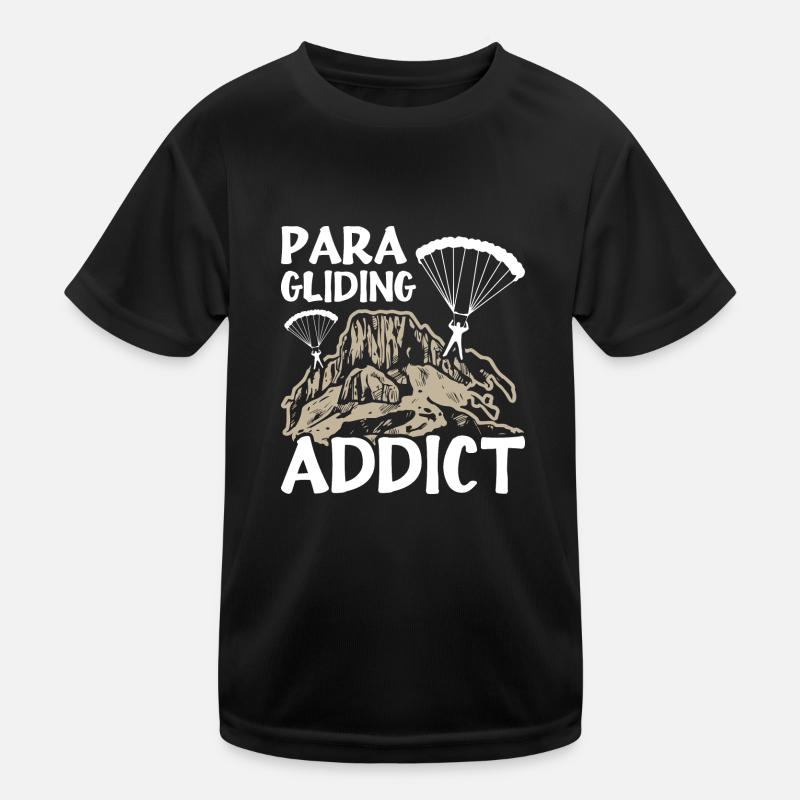 Paragliding Addict Kinder Funktions-T-Shirt