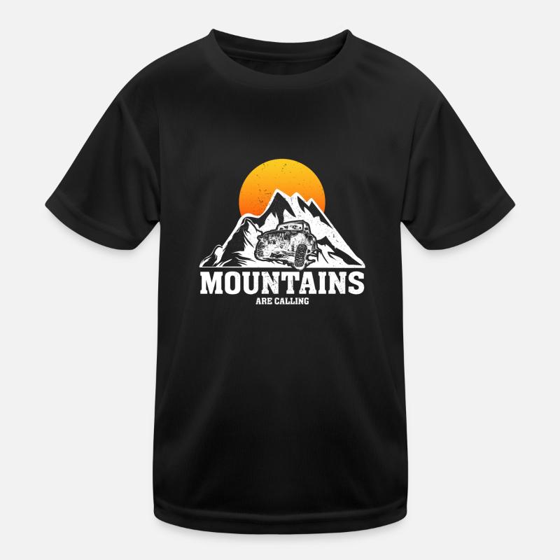 Mountains Are Calling Kids Functional T-Shirt