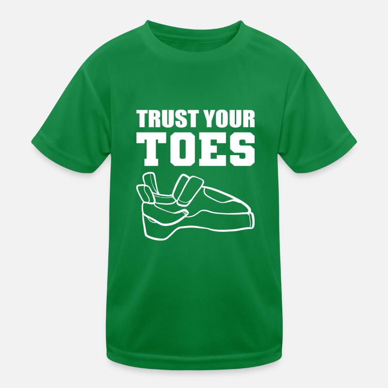 Trust Your Toes Mountaineer Gift Kids Functional T-Shirt