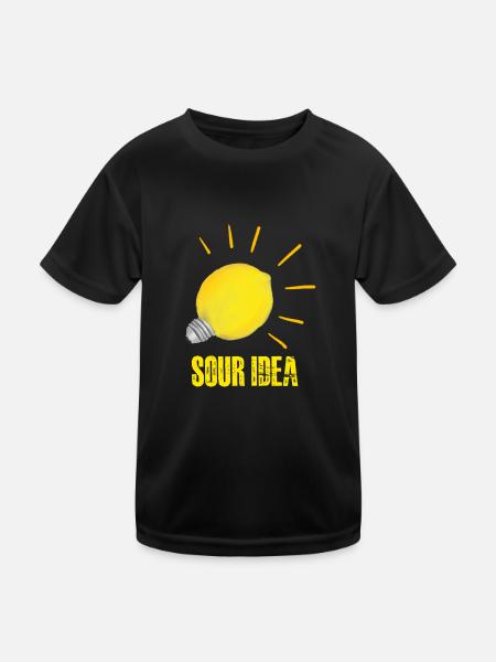 Sour Idea - Kids Functional T-Shirt - black - Front