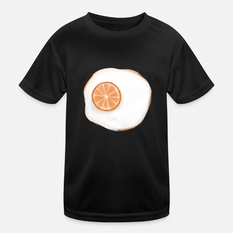 Orange Egg Kids Functional T-Shirt