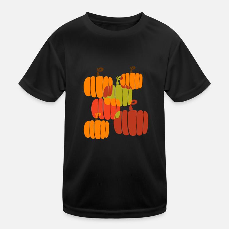 Fall Pumpkins Kids Functional T-Shirt
