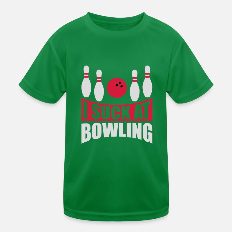 I suck at bowling Kinder Funktions-T-Shirt