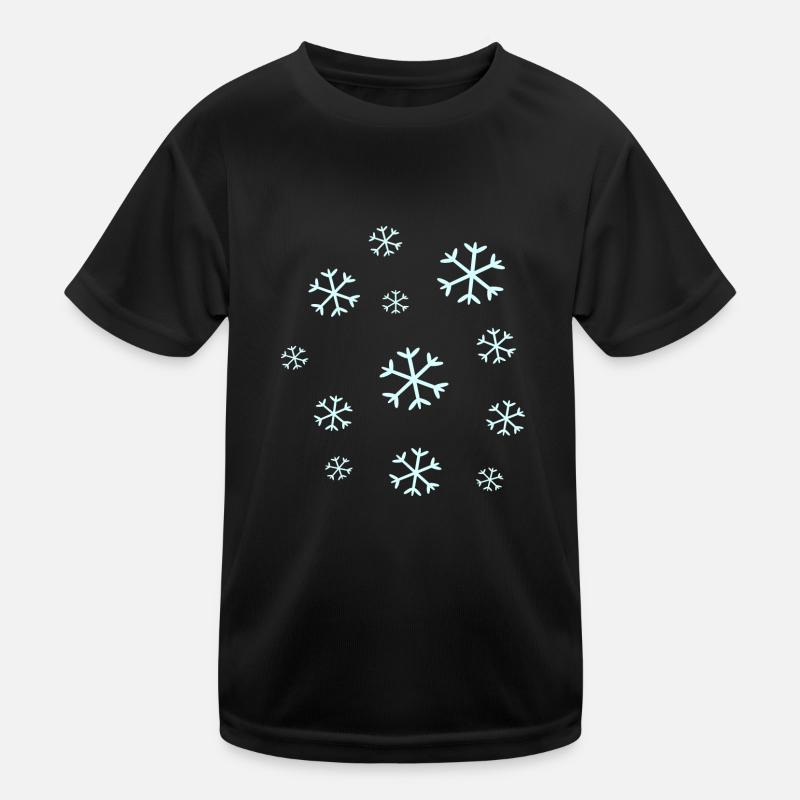 Snowflake Snow Snowflakes Christmas Kids Functional T-Shirt