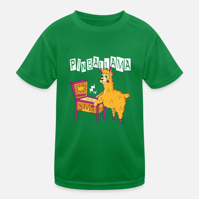 Pinballama mit lustigen Fun Flipper Design Retro Kinder Funktions-T-Shirt