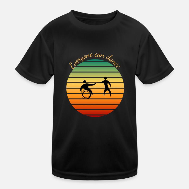 Everyone can dance - Kids Functional T-Shirt - black