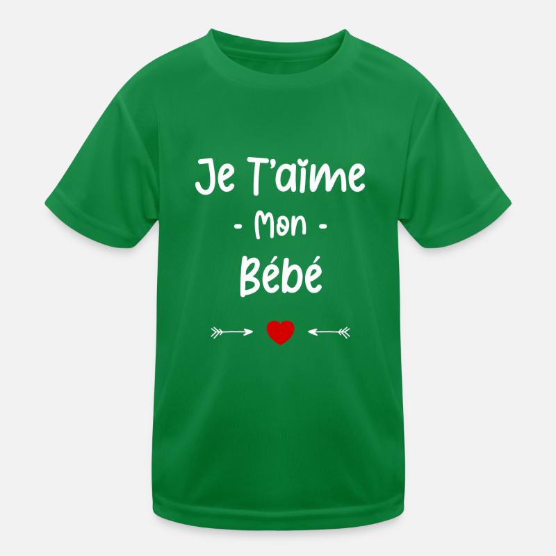 je t'aime mon Bébé T-shirt sport Enfant