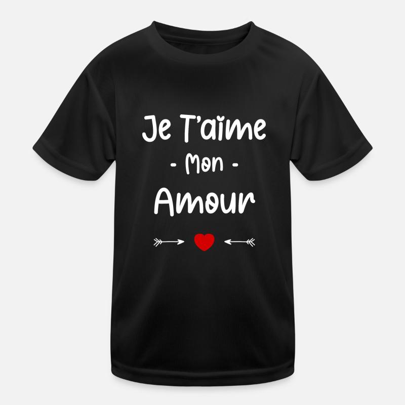 je t'aime mon Amour T-shirt sport Enfant