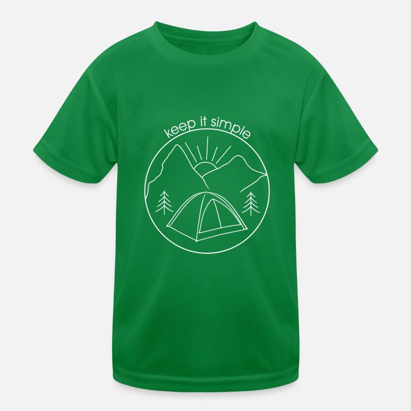 Keep it simple (weiße Version) Kinder Funktions-T-Shirt