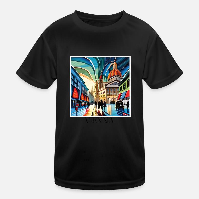 VIENNA - Kids Functional T-Shirt - black