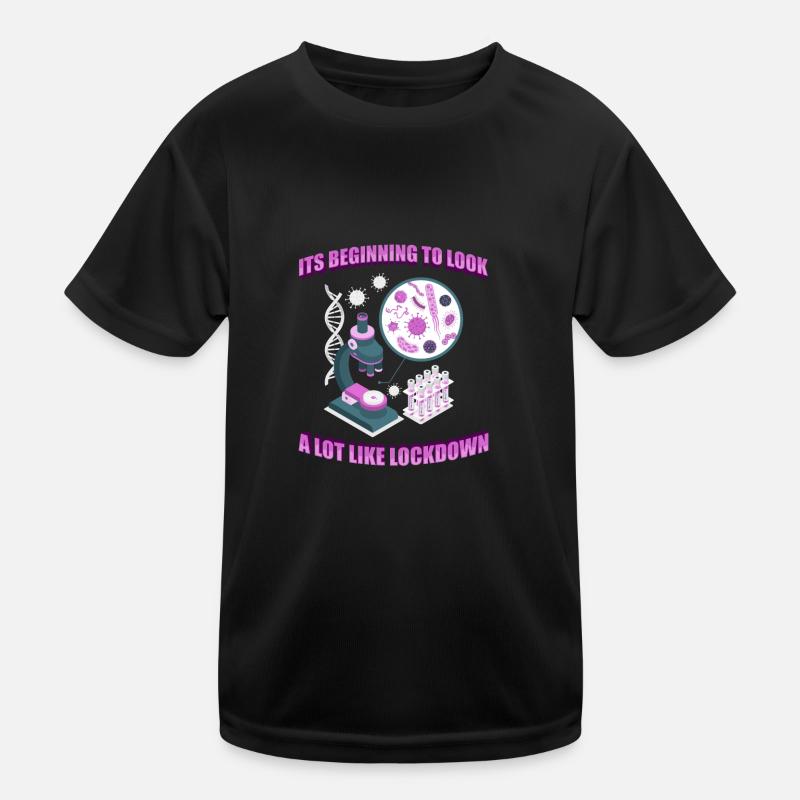 Biology Biologist Microscope Kids Functional T-Shirt