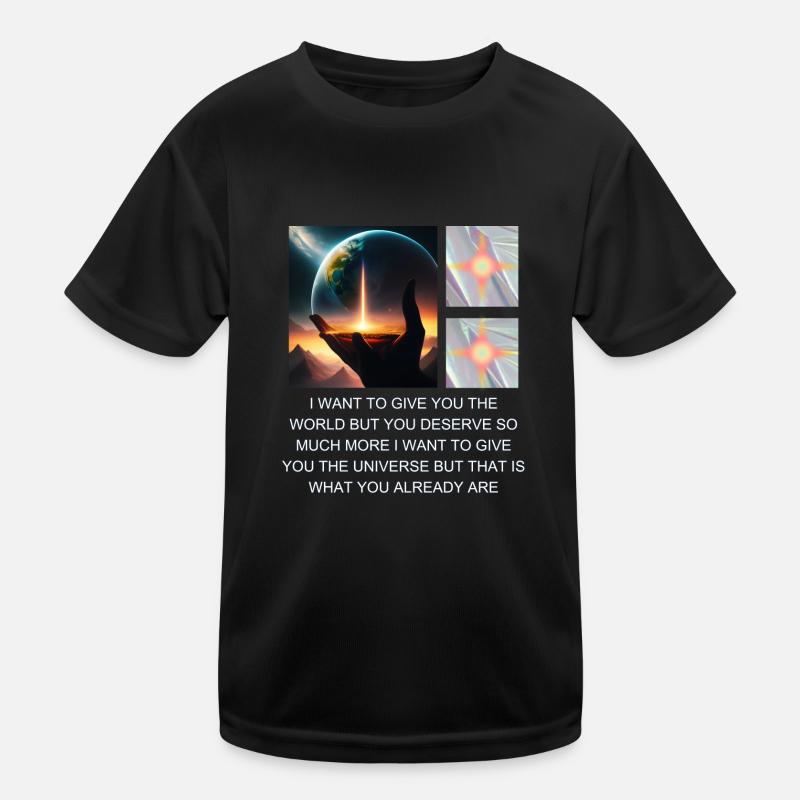 Ich will dir die Welt geben Kinder Funktions-T-Shirt