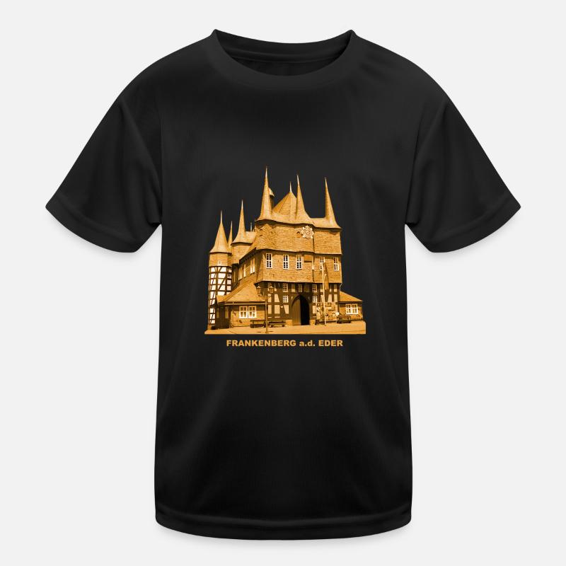 Frankenberg Eder Rathaus Waldeck Hessen Kids Functional T-Shirt