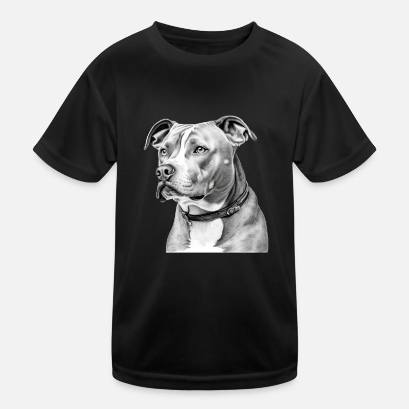Zion the pit bull Kids Functional T-Shirt