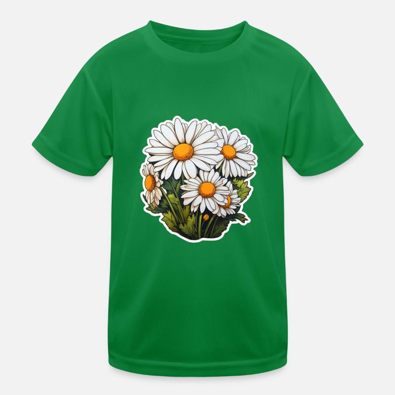 Gänseblümchen 5 Blüten Kinder Funktions-T-Shirt