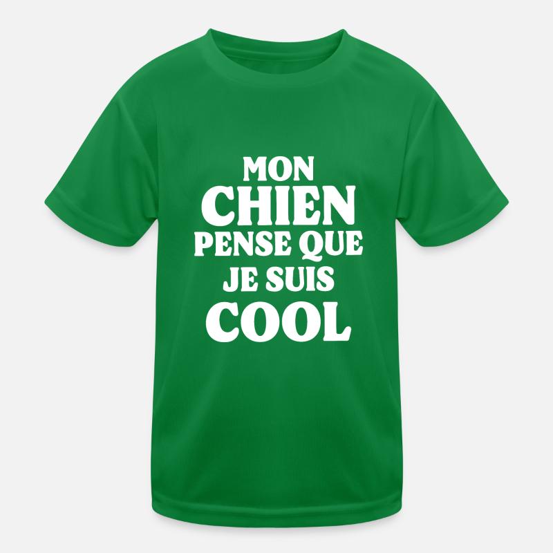 Mein Hund findet mich cool Kinder Funktions-T-Shirt