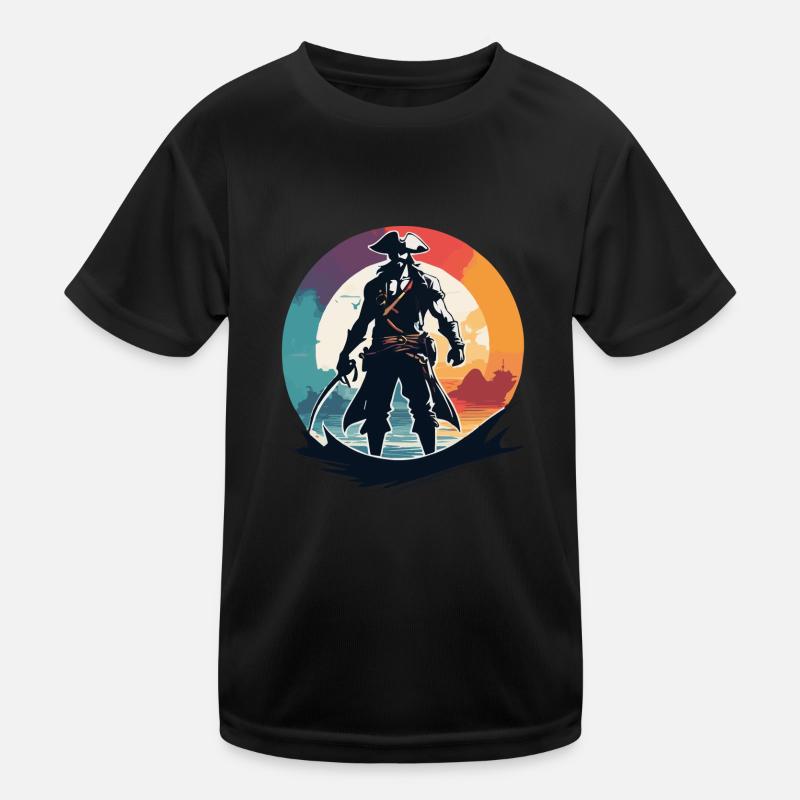 Pirate Captain Kids Functional T-Shirt