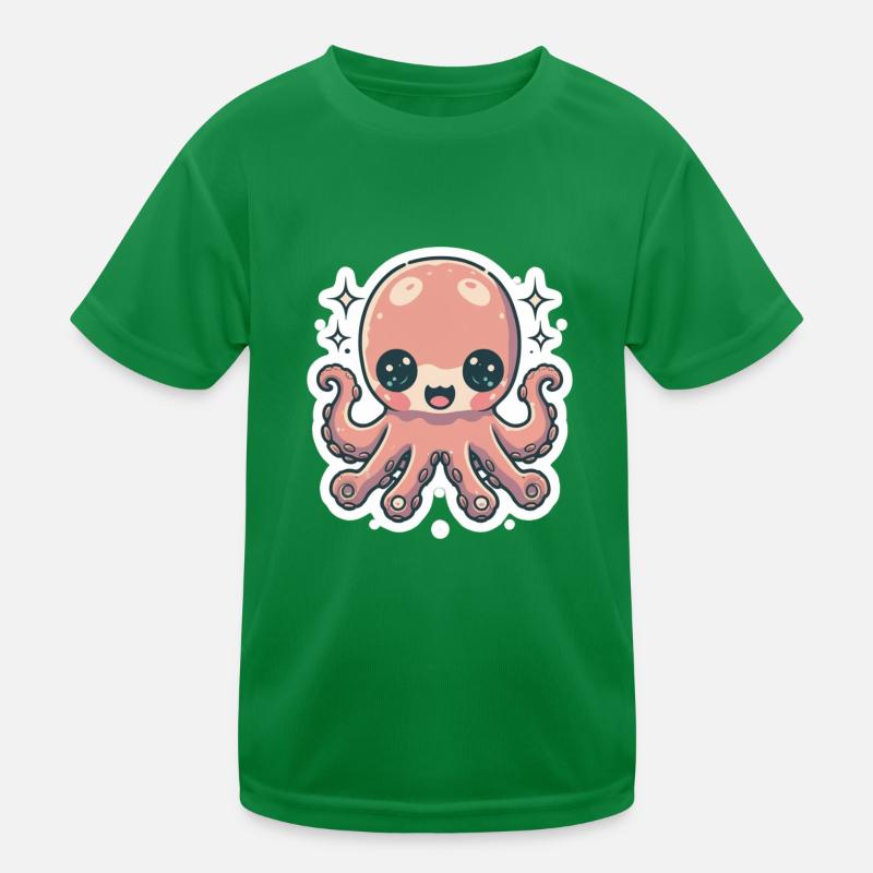 Octopus Lover Kids Functional T-Shirt