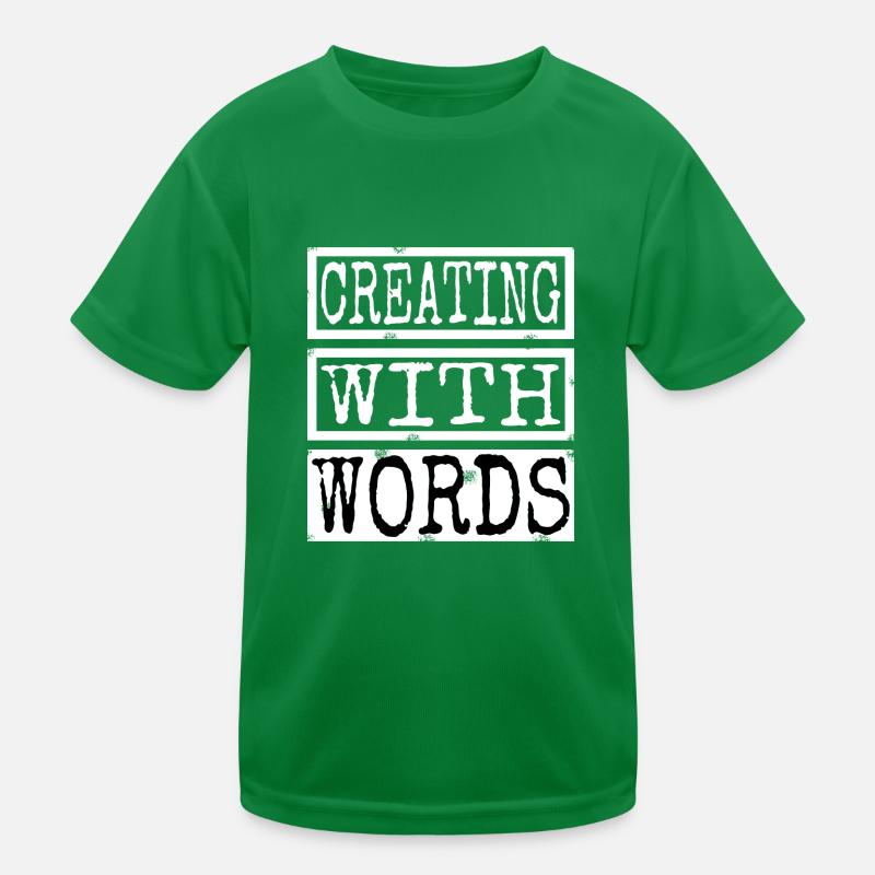 writing community birthday funny present Kinder Funktions-T-Shirt