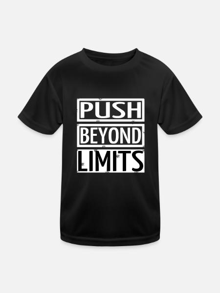impressionnant endurance citations endurance physique drôle - T-shirt sport Enfant - noir - Devant