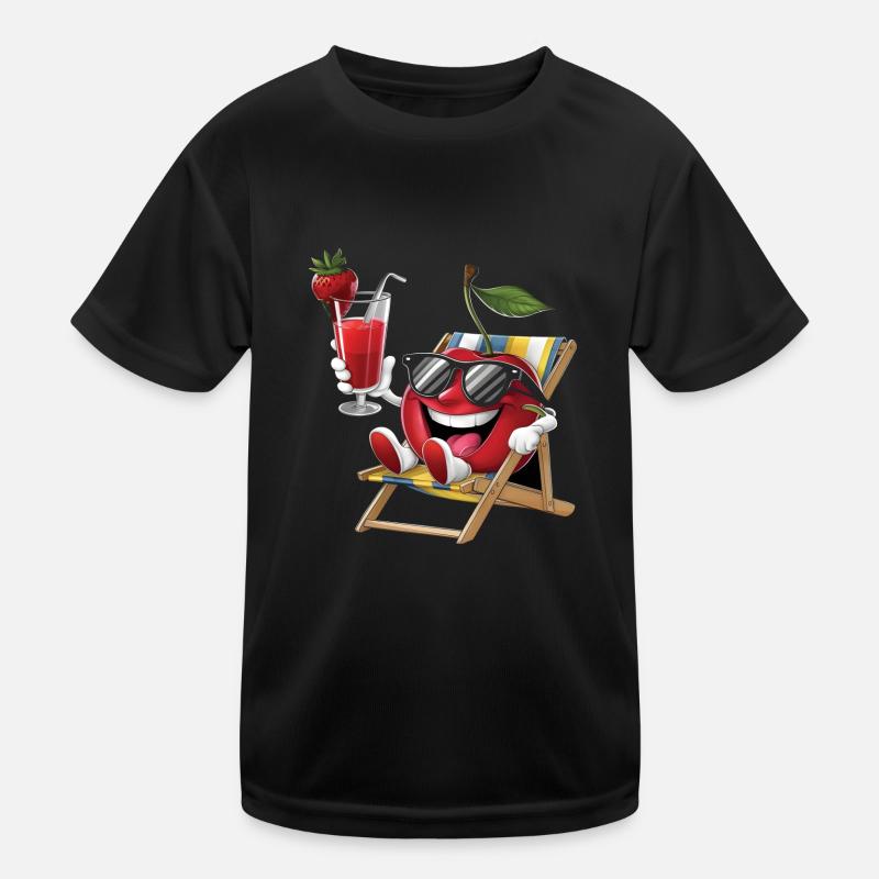 Cherry Kinder Funktions-T-Shirt