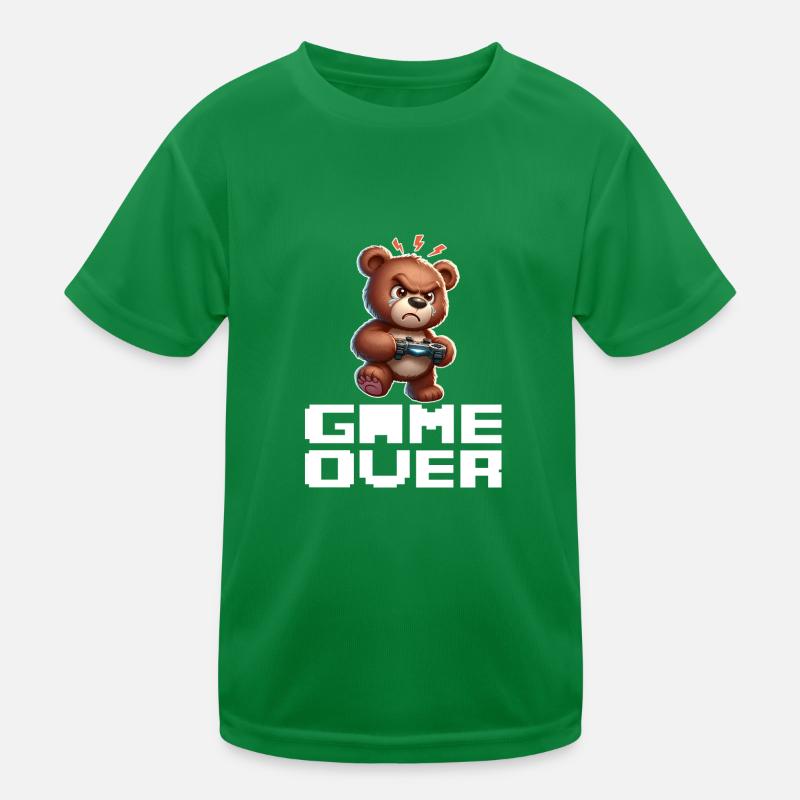 Game Over Ours mignon T-shirt sport Enfant