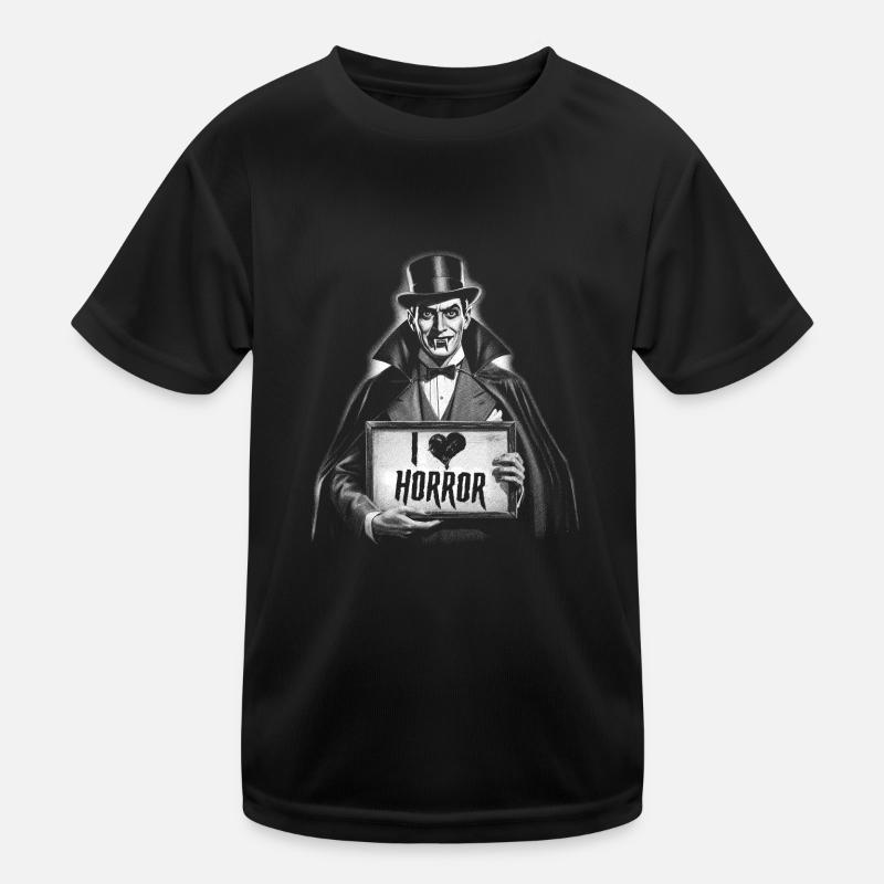 Graf Dracula Ich liebe Horror Sarkastisch Kinder Funktions-T-Shirt