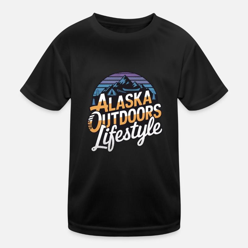 Alaska Outdoors Lebensstil Kinder Funktions-T-Shirt