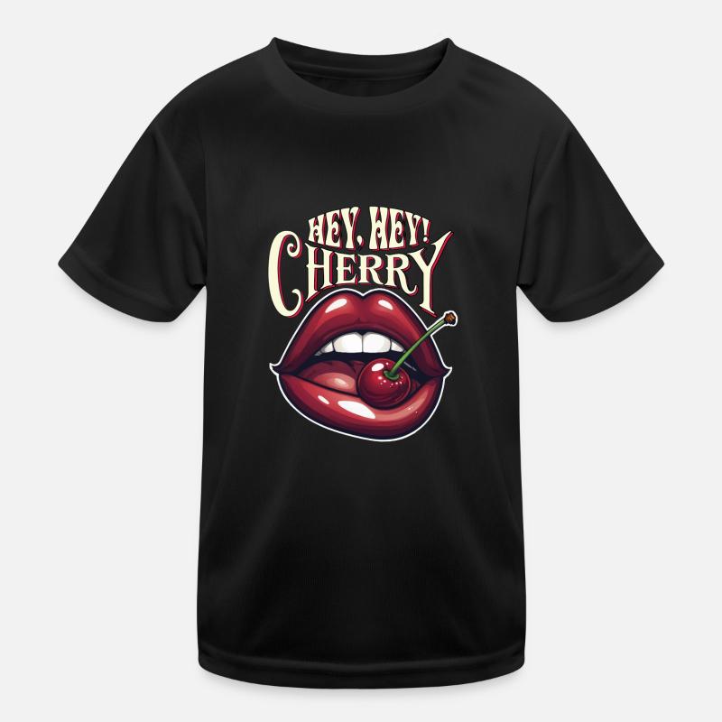 Hey, hey! Kirsche Kinder Funktions-T-Shirt