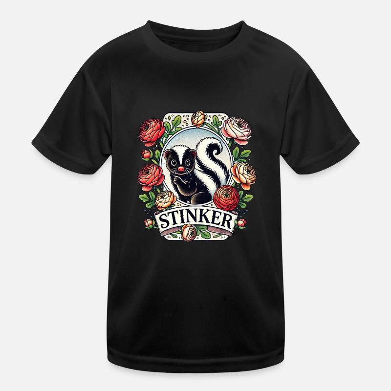 Stinker Skunk Kids Functional T-Shirt