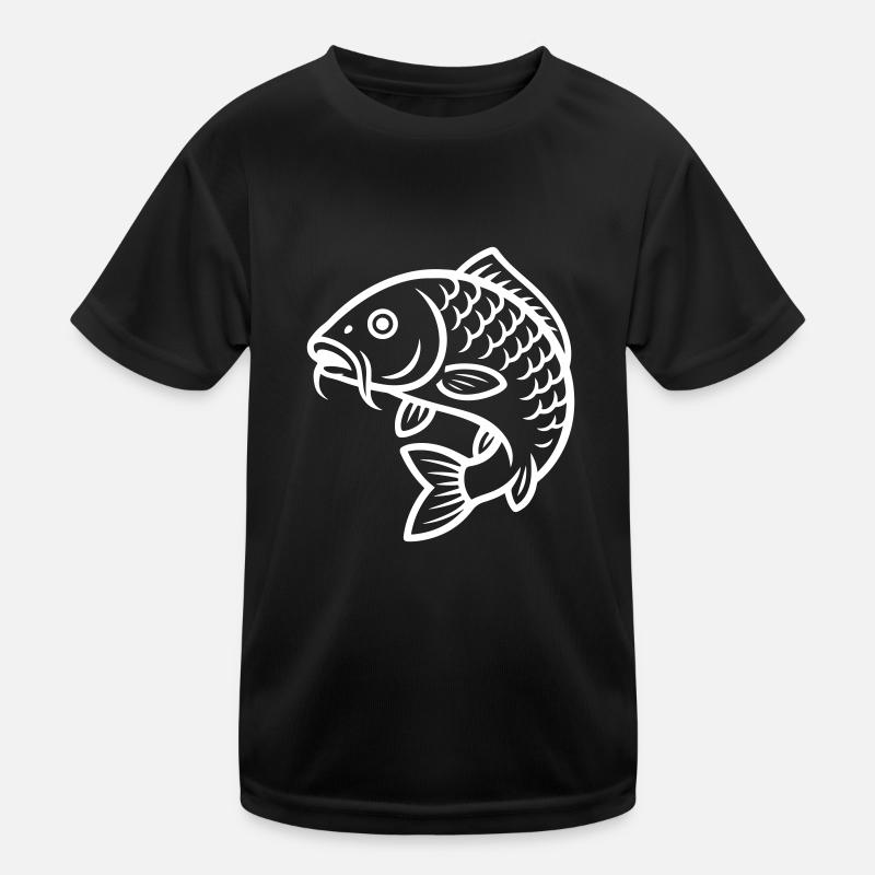 Karpfen Fisch Kinder Funktions-T-Shirt
